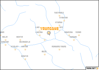 map of Yaungdwe