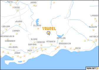 map of Yaurel