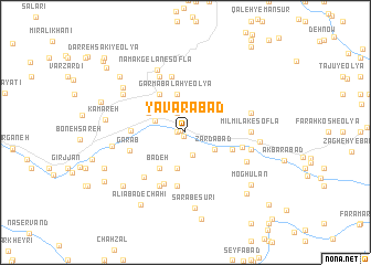 map of Yāvarābād