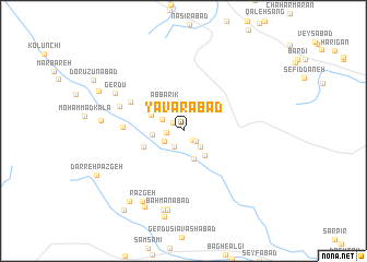 map of Yāvarābād
