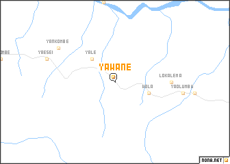 map of Yawane