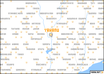 map of Yawanu