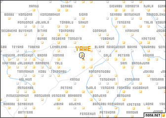 map of Yawe