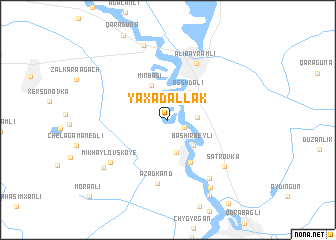 map of Yaxa Dǝllǝk