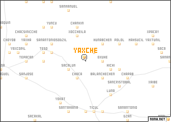 map of Yaxché