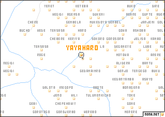 map of Yaya Haro