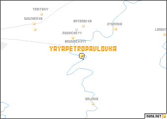 map of Yaya-Petropavlovka