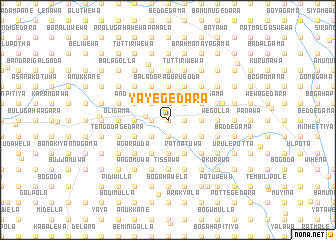 map of Yayegedara