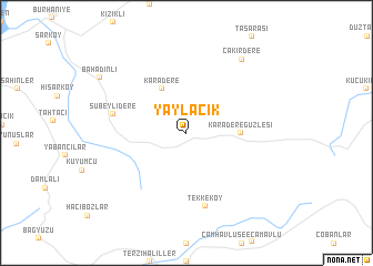 map of Yaylacık