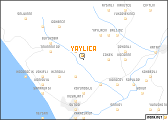 map of Yaylıca