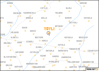 map of Yaylı