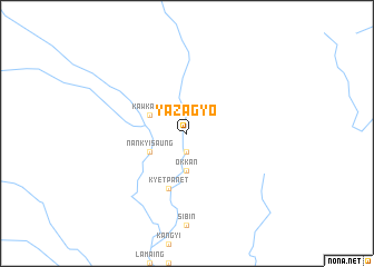 map of Yazagyo