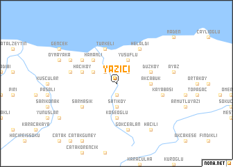 map of Yazıcı