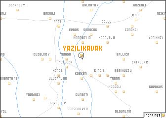 map of Yazılıkavak