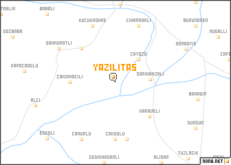 map of Yazılıtaş