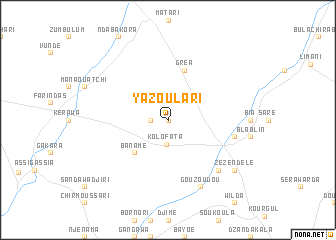 map of Yazoulari