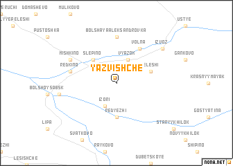 map of Yazvishche