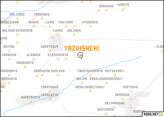 map of Yazvishchi