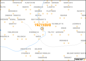 map of Yazykovo