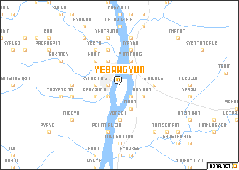 map of Yebawgyun