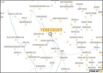 map of Yébegouen