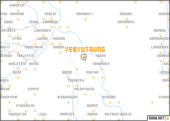 map of Yebyu Taung