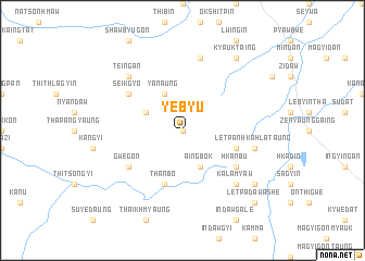 map of Yebyu