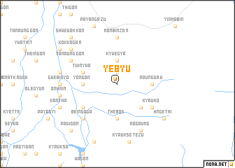 map of Yebyu