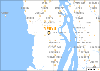 map of Yebyu