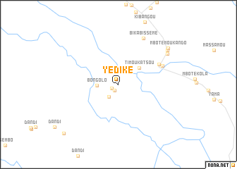 map of Yédiké