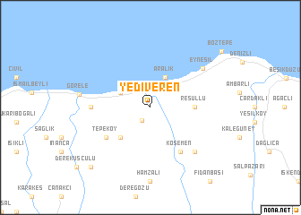 map of Yediveren