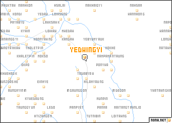 map of Yedwingyi