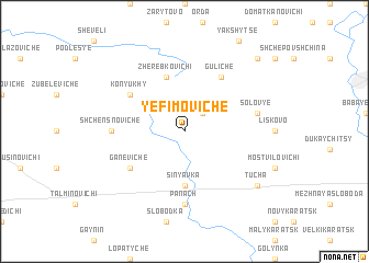 map of Yefimoviche