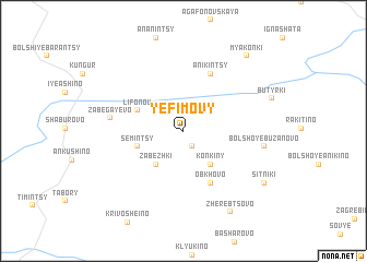 map of Yefimovy