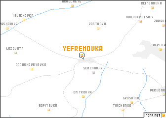 map of Yefremovka