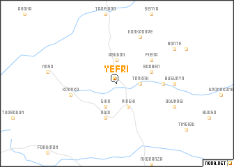 map of Yefri