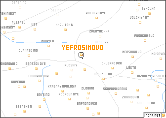 map of Yefrosimovo