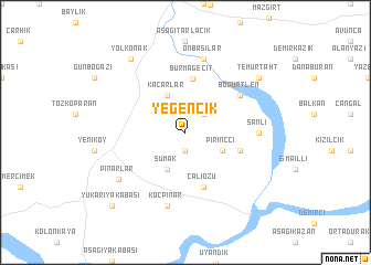 map of Yeğencik