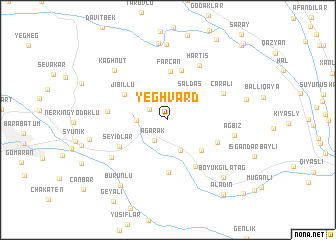 map of Yeghvard