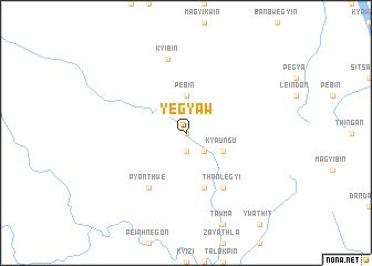 map of Yegyaw