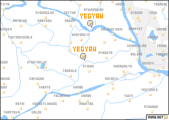 map of Yegyaw