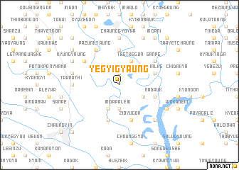 map of Yegyigyaung