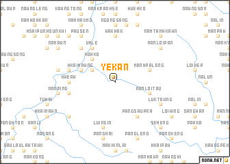 map of Ye-kan