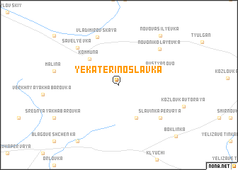 map of Yekaterinoslavka