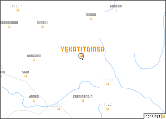 map of Yekatīt Dīnsa