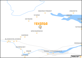 map of Yekonda