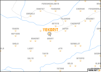 map of Yekʼorīt