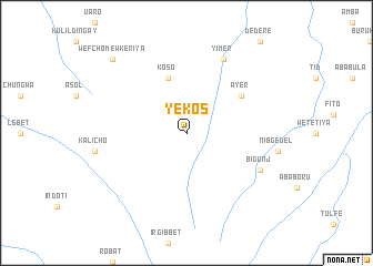 map of Yekos