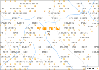 map of Yekplékodji