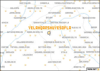 map of Yelah Qārshū-ye Soflá